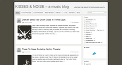 Desktop Screenshot of kissesandnoise.com