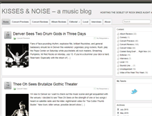 Tablet Screenshot of kissesandnoise.com